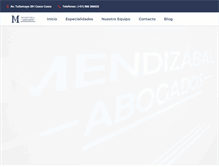 Tablet Screenshot of mendizabalabogados.com